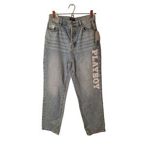 Playboy by Pacsun Womens High-Waisted Light Wash Denim Jeans Size 28